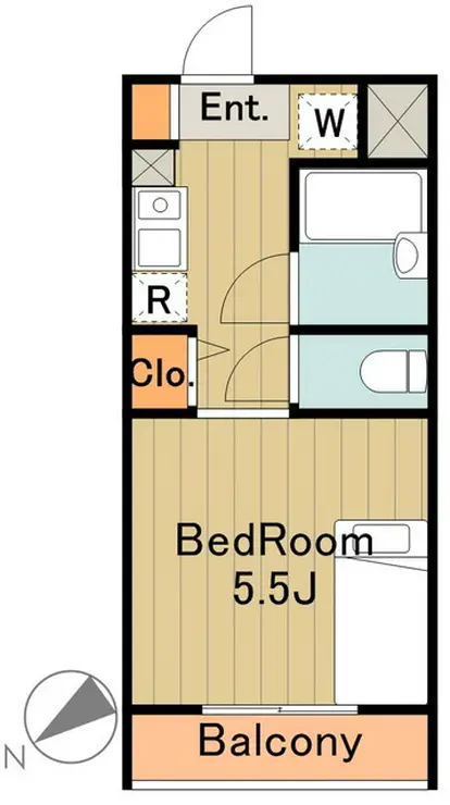 ウインドベル学生マンション 1階階 間取り