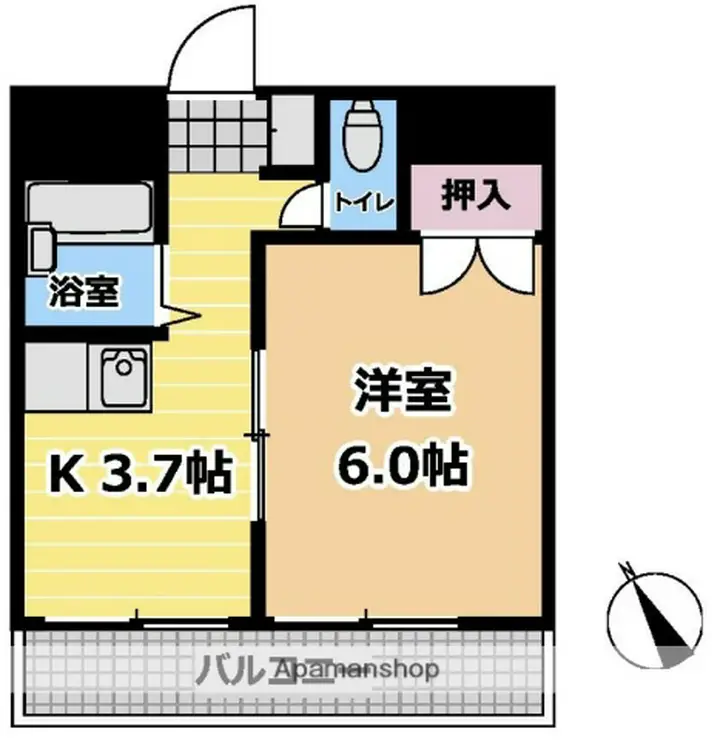 メゾン中山 3階階 間取り