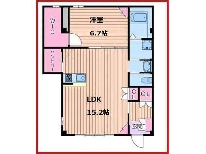 シュバーンII(1LDK/1階)の間取り写真