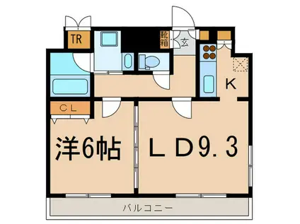 レジディア文京音羽II(1LDK/4階)の間取り写真