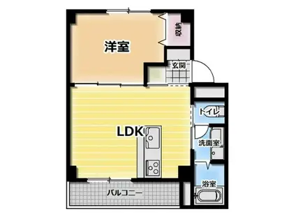 京都北山 1棟(1LDK/2階)の間取り写真