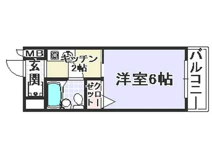 プリメールフジワラ(ワンルーム/2階)の間取り写真