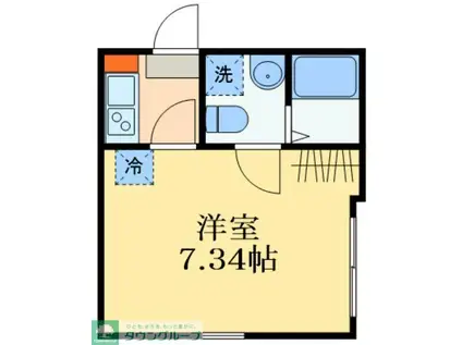 CASTANEA(1K/2階)の間取り写真