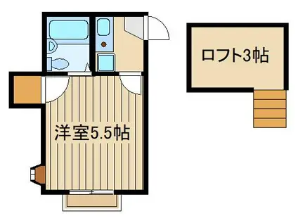 メープルエムエイチファイブ(1K/1階)の間取り写真
