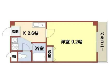 メゾン・KAGURA(1K/2階)の間取り写真