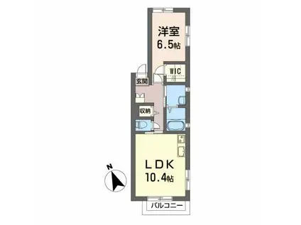 BE・ハイツリー(1LDK/1階)の間取り写真