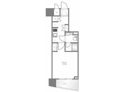 ハーモニーレジデンス両国テラス(1K/10階)の間取り写真