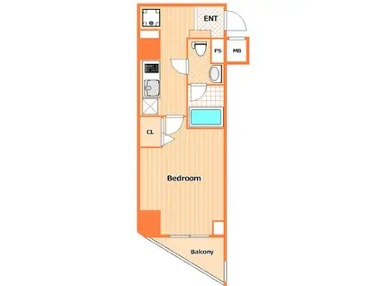 SHOKEN RESIDENCE横浜白楽(1K/7階)の間取り写真