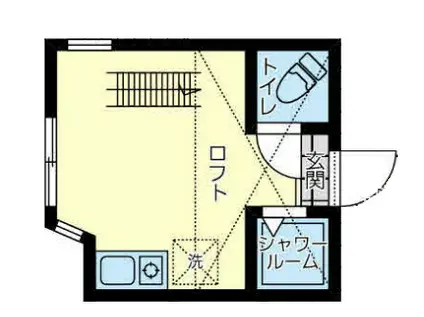 子安さくら(ワンルーム/2階)の間取り写真