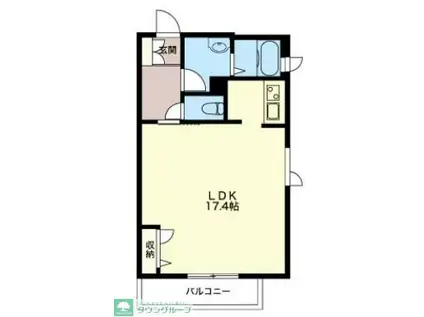 グッドロード由比ガ浜(1LDK/3階)の間取り写真