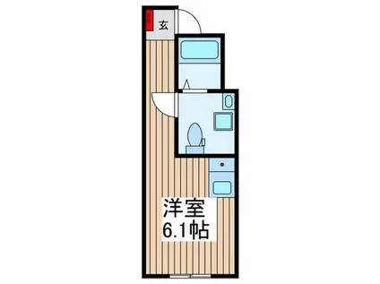 トネリパークフロント1(ワンルーム/3階)の間取り写真