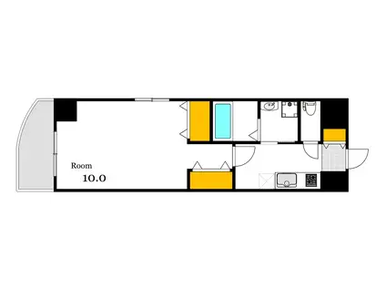 白島城北東亜ビル(1K/5階)の間取り写真