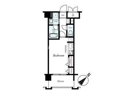 ＪＲ鹿児島本線 箱崎駅 徒歩5分 9階建 築18年(ワンルーム/9階)の間取り写真