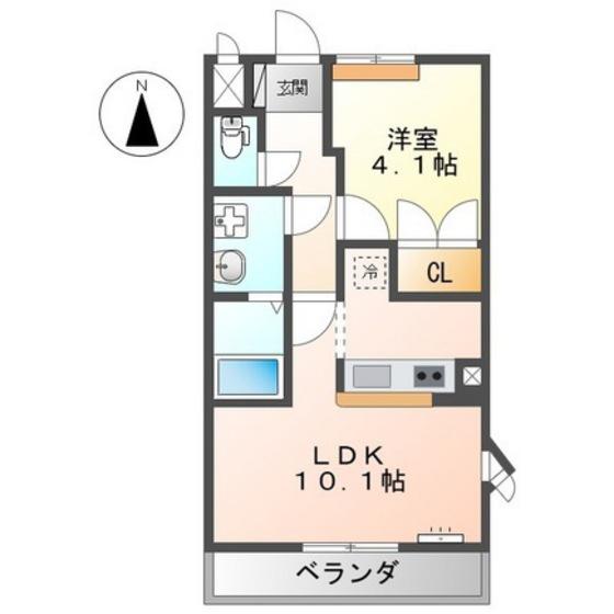 ROYAL MAISON(1LDK/2階)の間取り写真