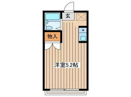 レイリッジ中野島(ワンルーム/2階)の間取り写真