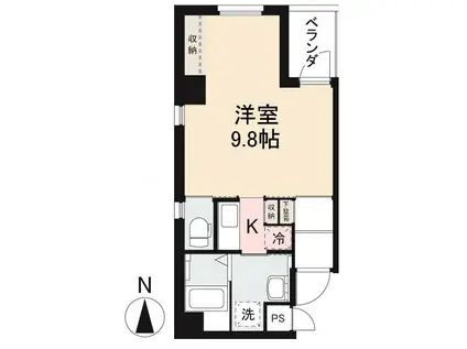 THE OGIMACHI MANSION(1K/5階)の間取り写真