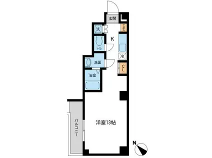 JMFレジデンス新横浜(ワンルーム/3階)の間取り写真