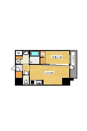 IーSTAGE住吉町(1LDK/5階)の間取り写真