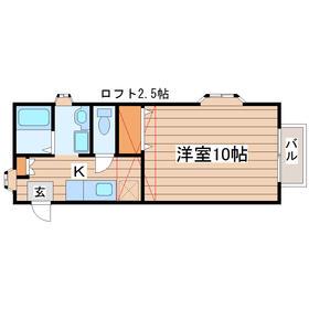 コンフォートABE(1K/2階)の間取り写真