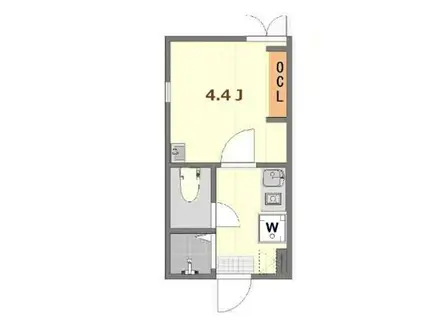 サンフラワーガーデン上落合(1K/1階)の間取り写真