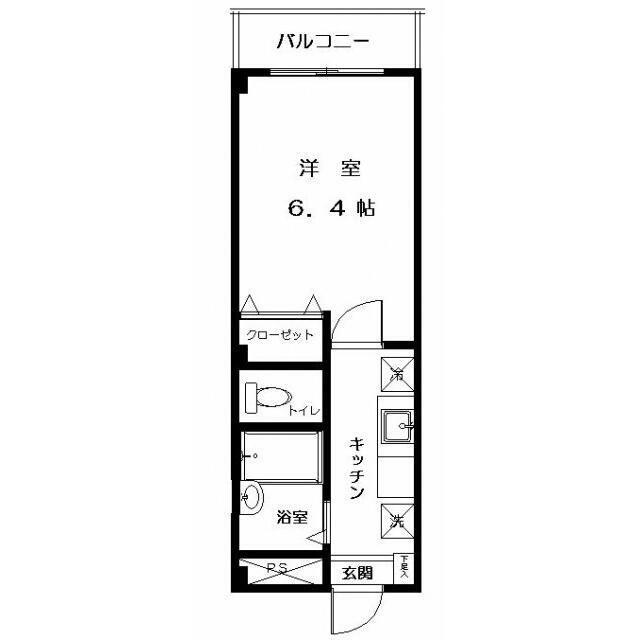 ソレーユ中野富士見町(1K/1階)の間取り写真