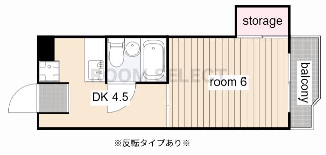 CASA NOAH名東(1DK/8階)の間取り写真