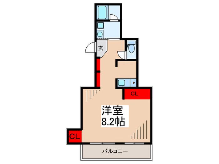 辰巳マンション(ワンルーム/3階)の間取り写真