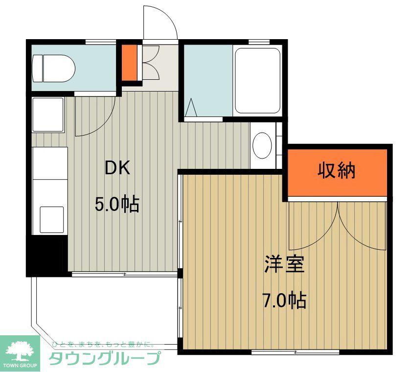コンフォート88(1DK/3階)の間取り写真
