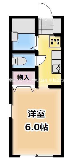 アネックス北町(ワンルーム/2階)の間取り写真