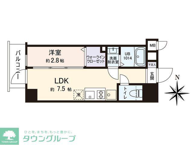 VISTA豊島(1LDK/10階)の間取り写真