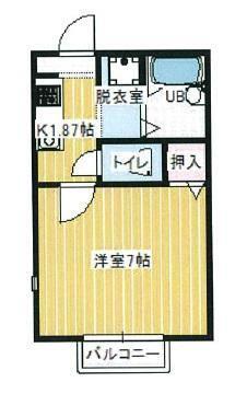 さくらビレッジ(1K/1階)の間取り写真