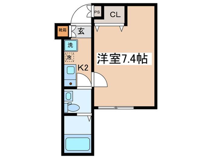 NEXIA海老名(1K/1階)の間取り写真
