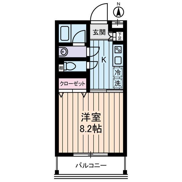 ADAGIO(1K/2階)の間取り写真