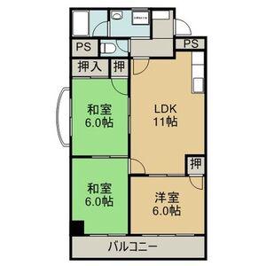 OMレジデンス尾張旭(3DK/3階)の間取り写真
