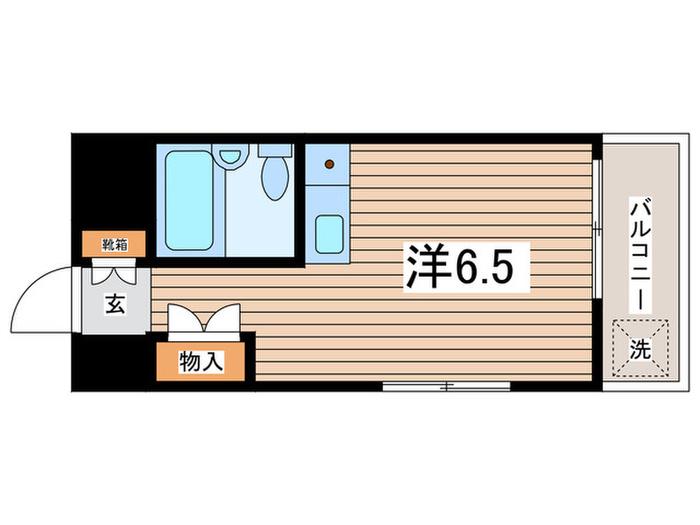 セザール第3綱島(ワンルーム/3階)の間取り写真