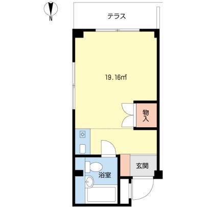 Bモード池上(ワンルーム/1階)の間取り写真