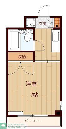 杉山マンション(1K/3階)の間取り写真