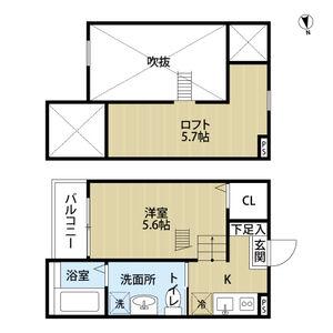 REGALO HIBINO(1K/2階)の間取り写真