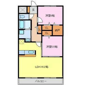 リバーハイツ88(2LDK/1階)の間取り写真
