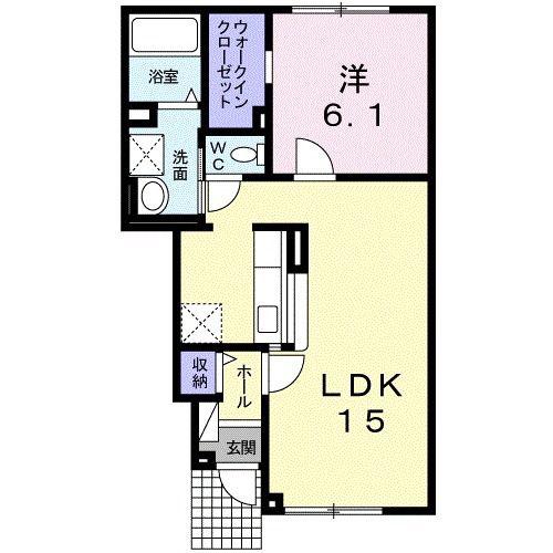 ETERNO(1LDK/1階)の間取り写真