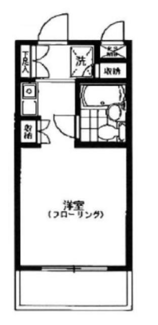 LーVINA三軒茶屋(ワンルーム/1階)の間取り写真