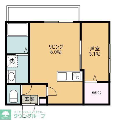 BEST STAGE新所沢(1LDK/1階)の間取り写真