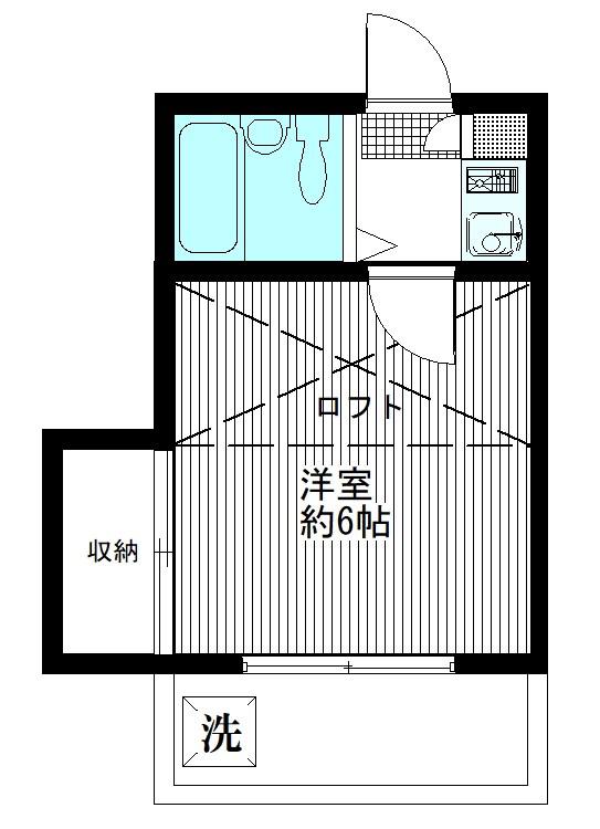 COSMO-III(1K/1階)の間取り写真