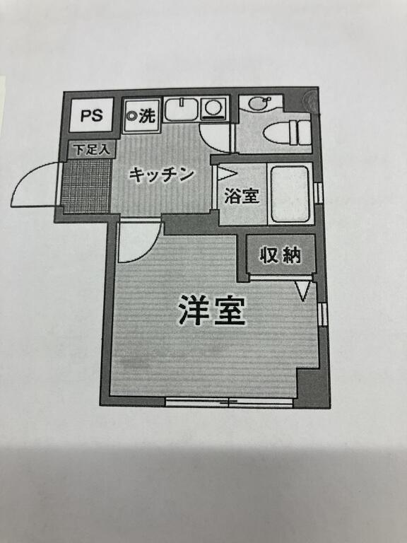 カーサ高円寺北(1K/3階)の間取り写真
