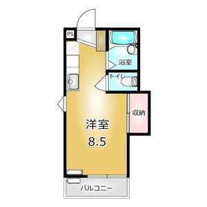 セイワグリーンハイツ(ワンルーム/2階)の間取り写真