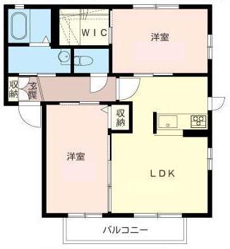 GRAND CASA V(2LDK/1階)の間取り写真