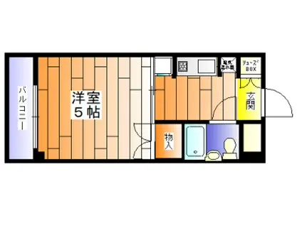 ポコアポコ須磨板宿(1K/5階)の間取り写真