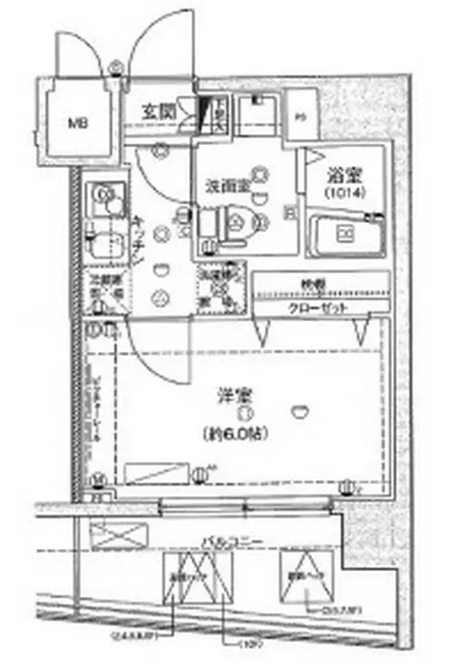 ハーモニーレジデンス東京イーストコア 3階階 間取り