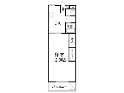 アットホーム石田(1DK/2階)の間取り写真