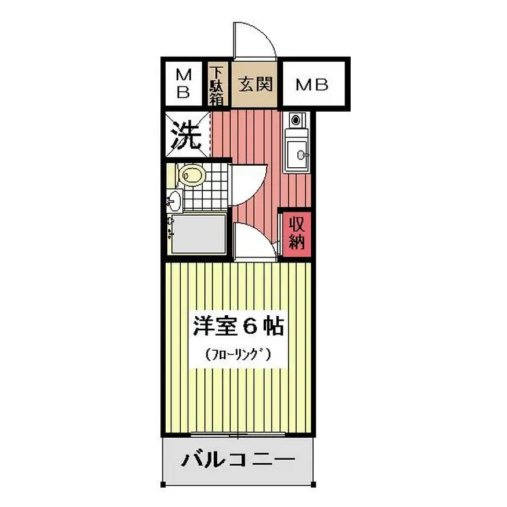 ベルライト鶴見 2階階 間取り